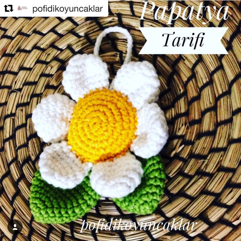 Papatya amigurumi tarifi