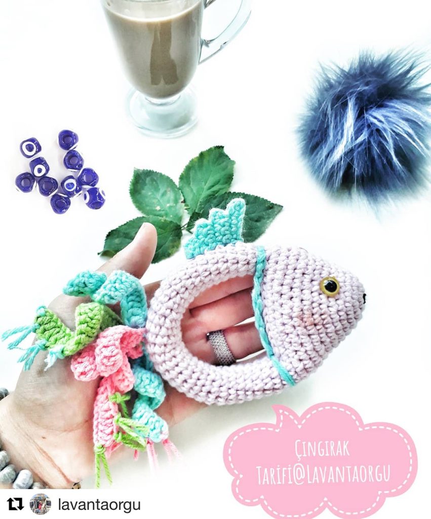 Balık Çıngırak amigurumi tarifi