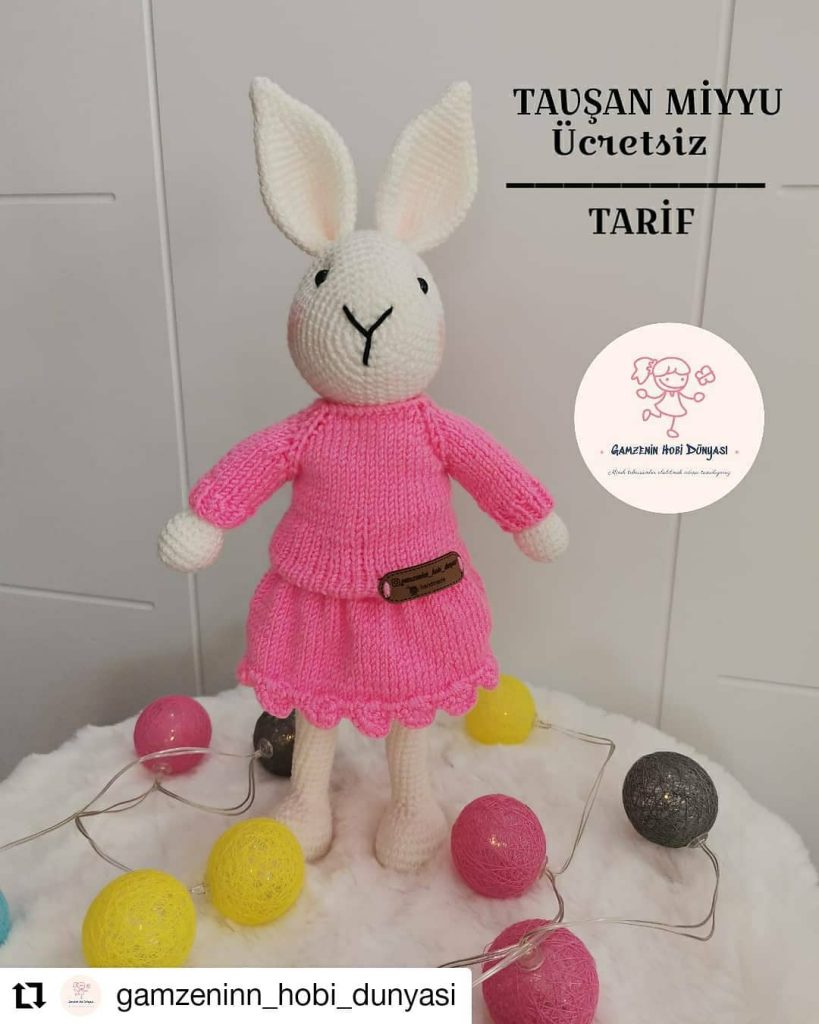 Tavşan Miyyu amigurumi tarifi