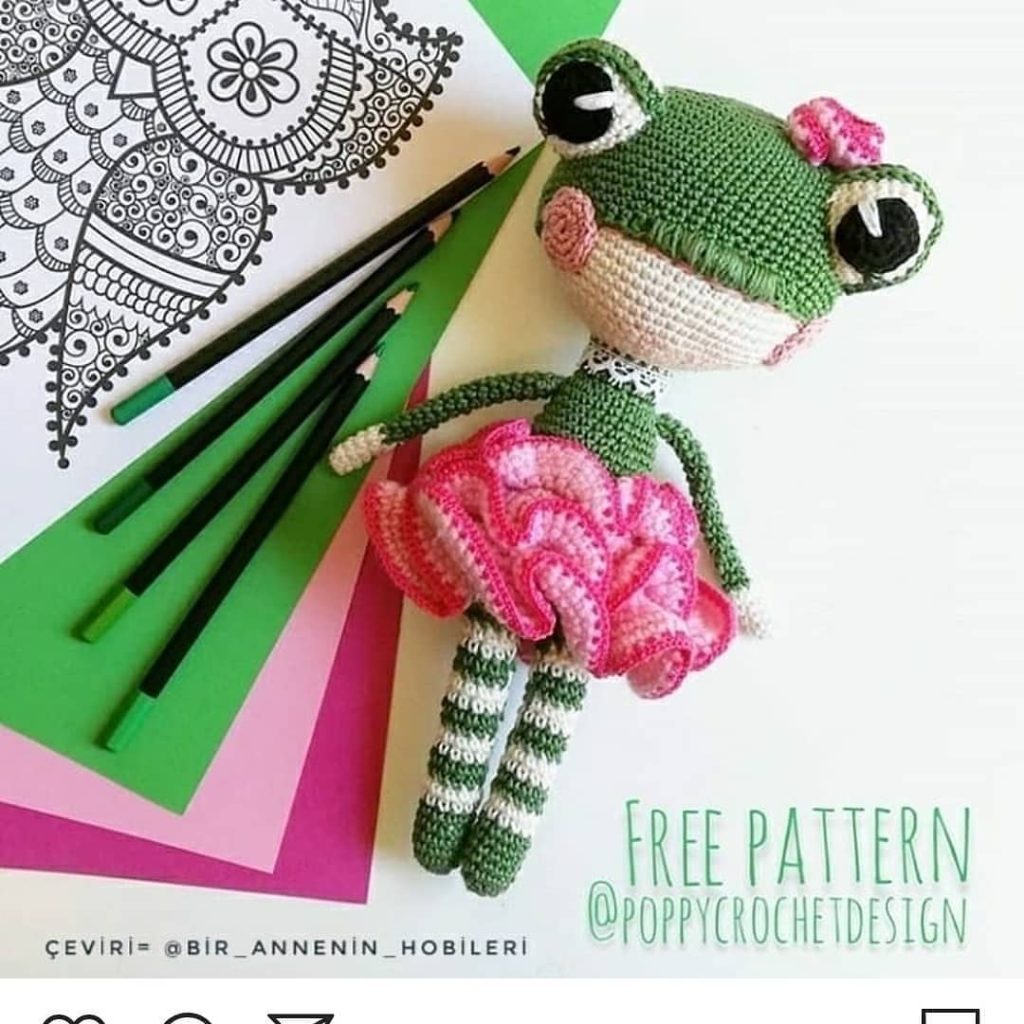 Kurbağ Lily amigurumi tarifi