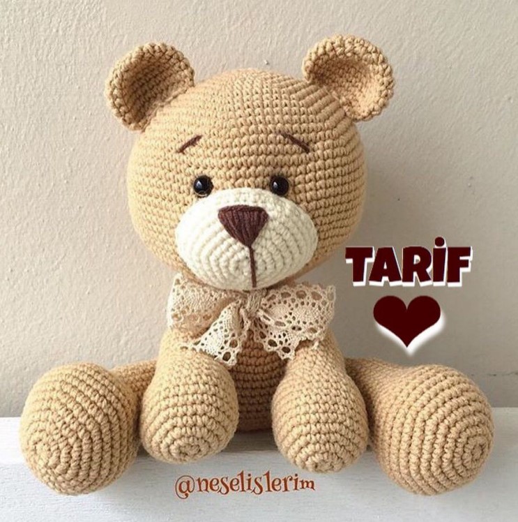 Koca Kafa Ayicik amigurumi tarifi