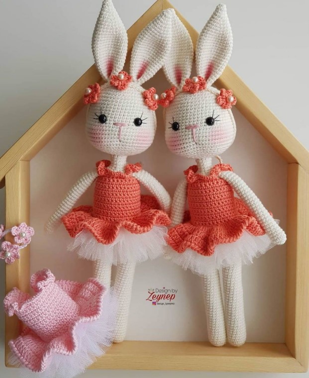 Balerin Tavşan amigurumi tarifi