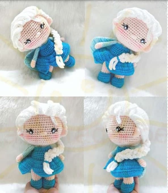 Mini Elsa amigurumi tarifi