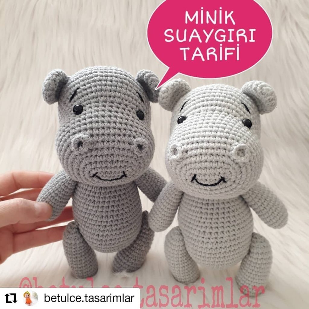 Su Aygırı amigurumi tarifi