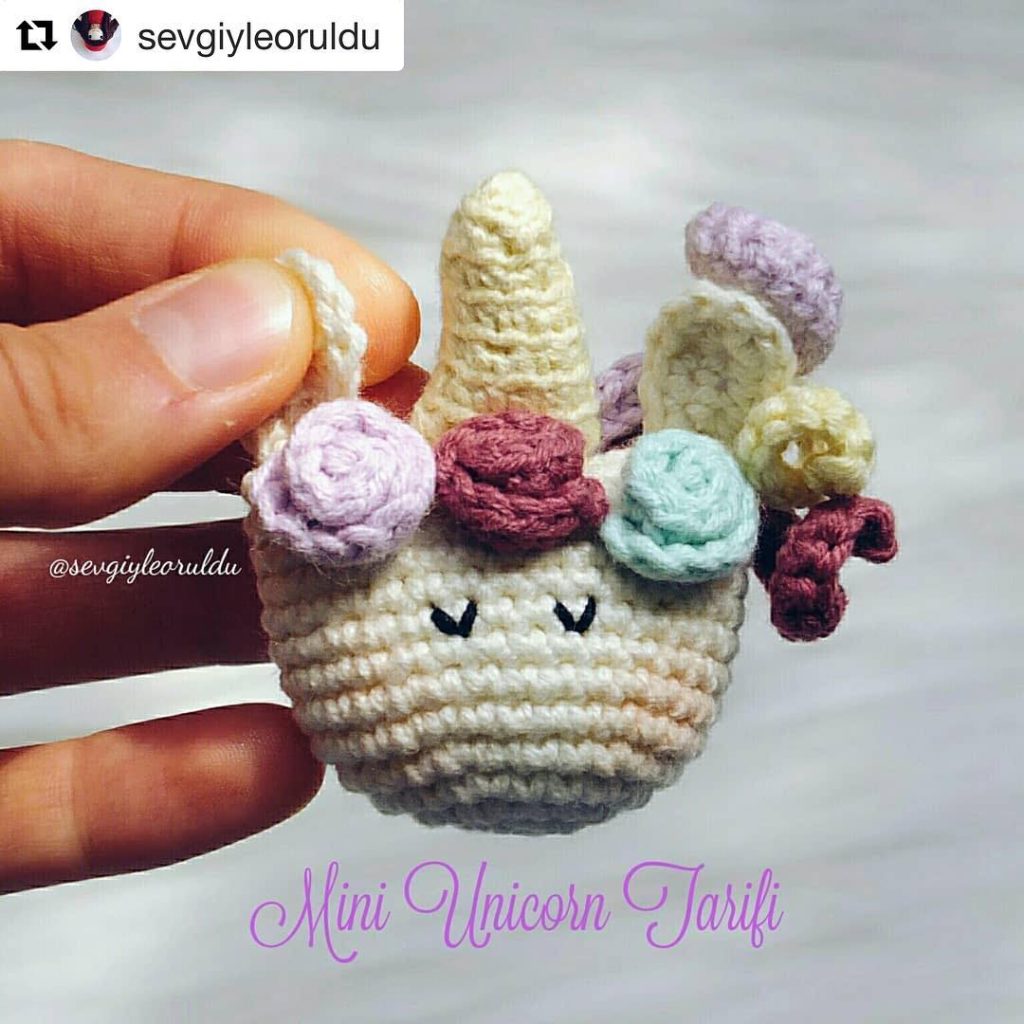 Mini Unicorn amigurumi tarifi