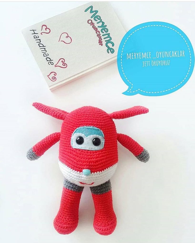 Harika Kanatlardan Jet amigurumi tarifi