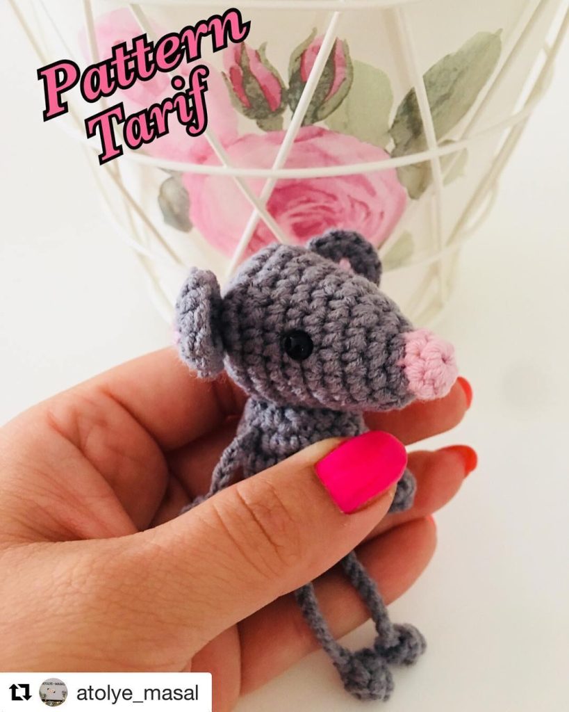 Farecik Anahtar amigurumi tarifi