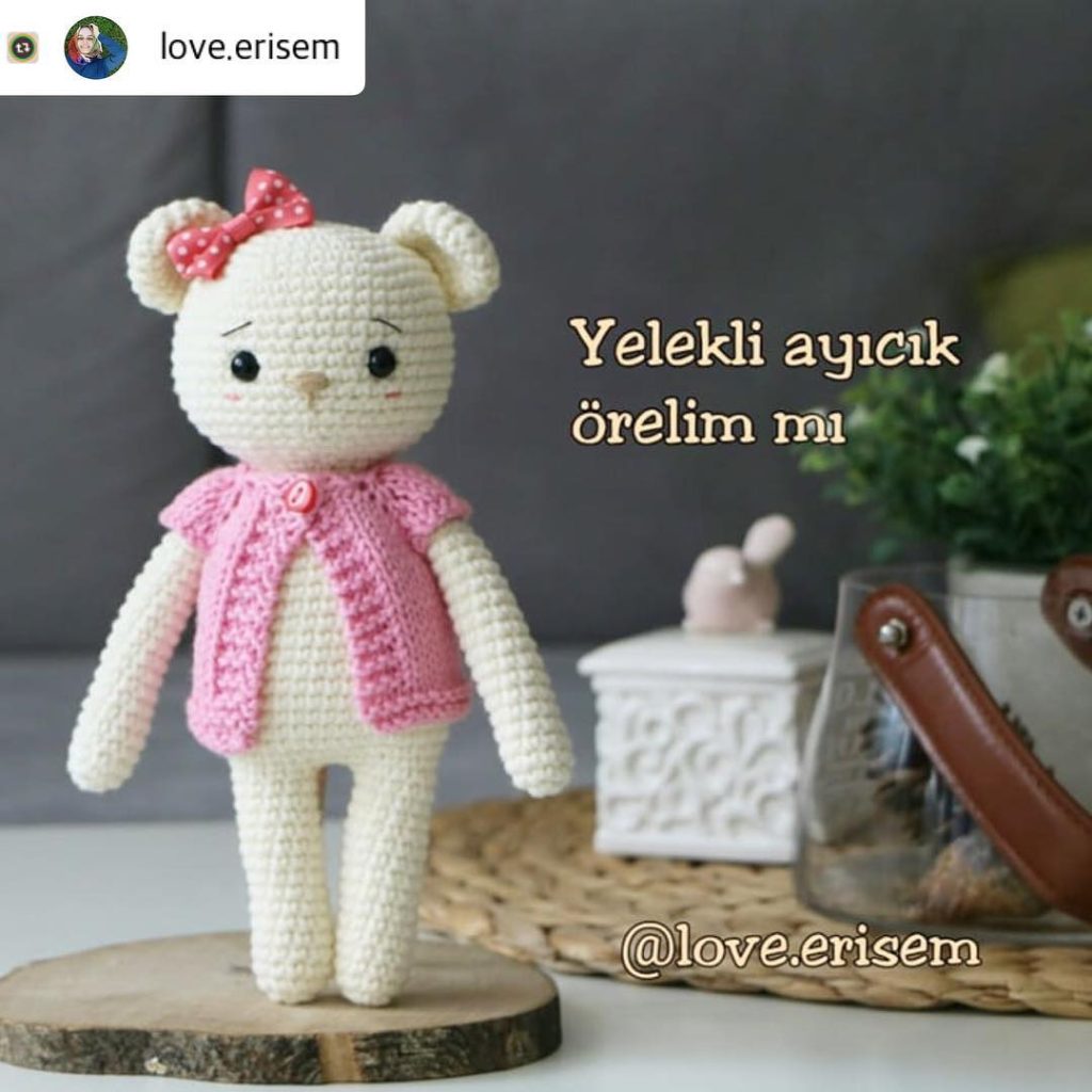 Yelekli Ayıcık amigurumi tarifi