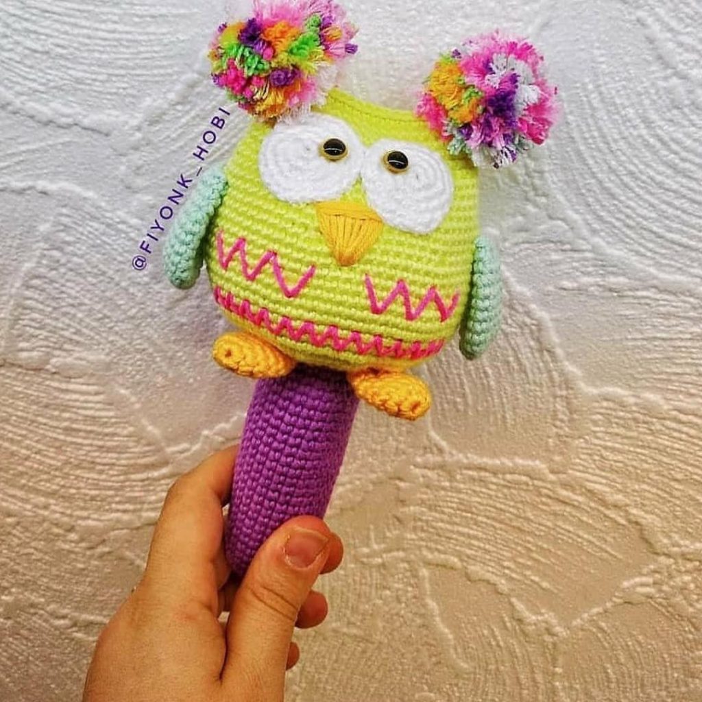 Baykuş Çıngırak amigurumi tarifi