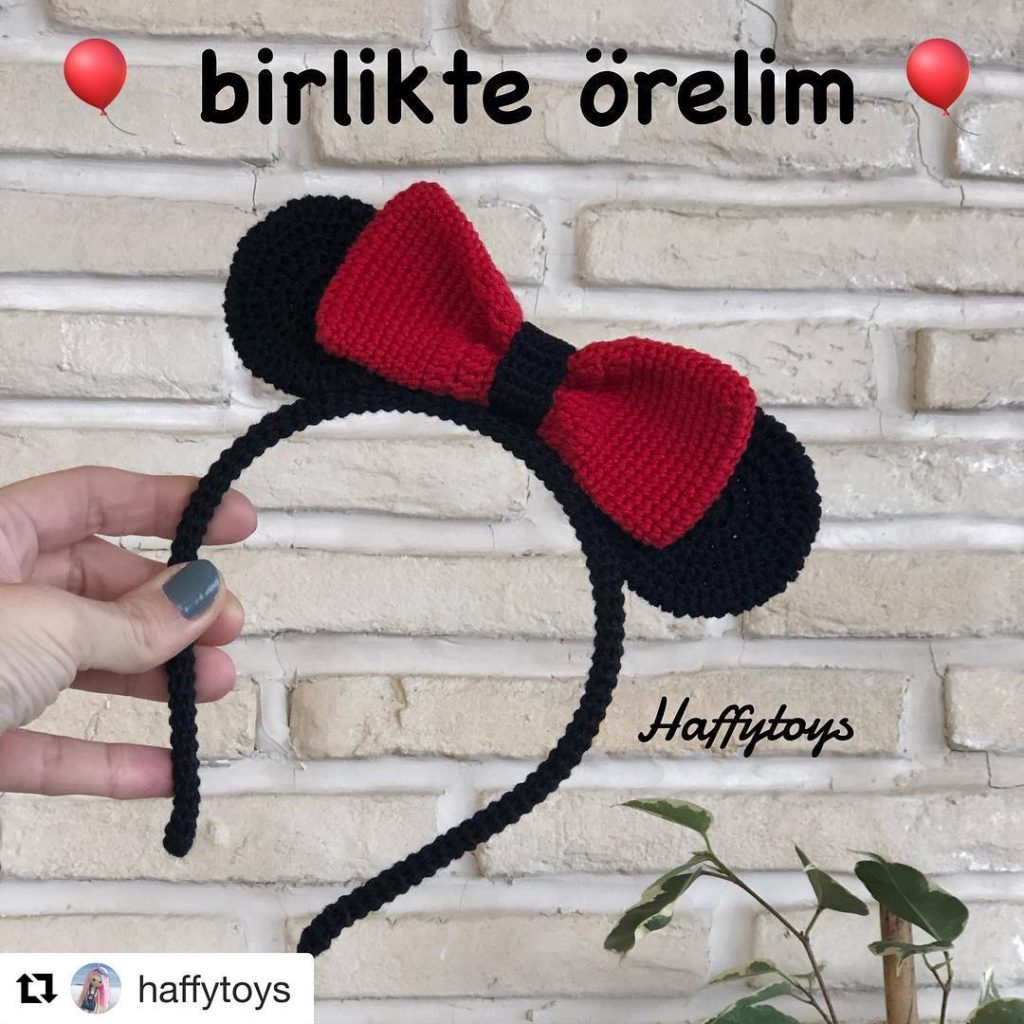 Mini Mouse Taç amigurumi tarifi