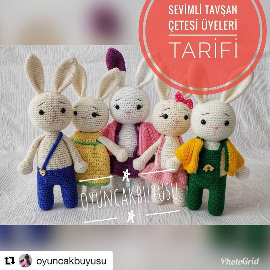 Tavşan Çetesi amigurumi tarifi