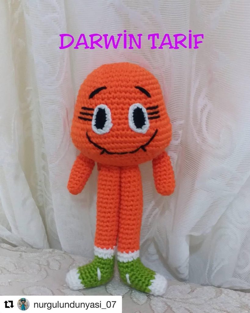 Darwin amigurumi tarifi