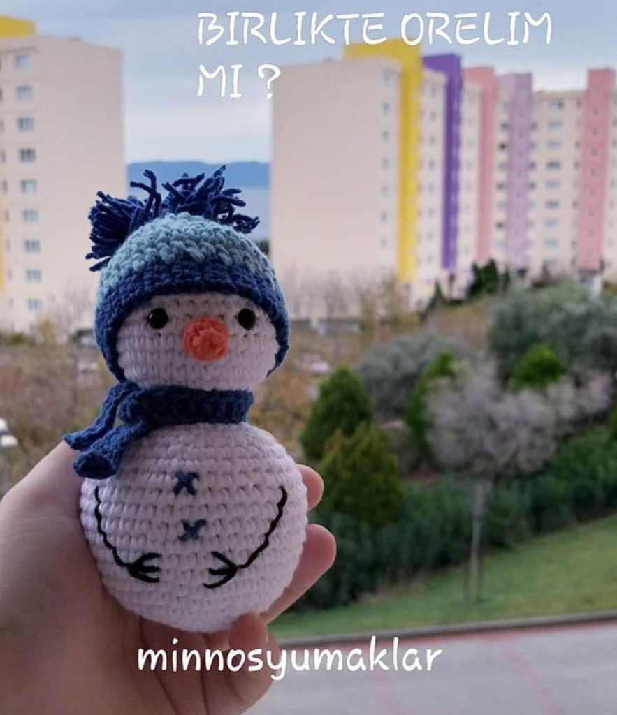 Kardan Adam amigurumi tarifi