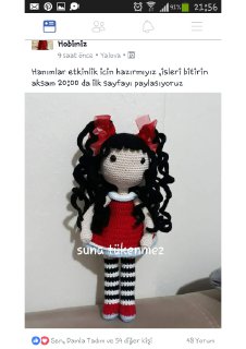 Bukleli Kız amigurumi tarifi