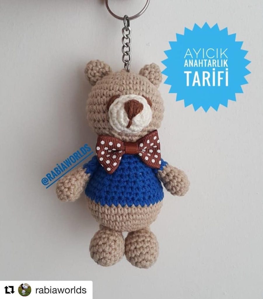 Ayıcık Anahtarlık amigurumi tarifi