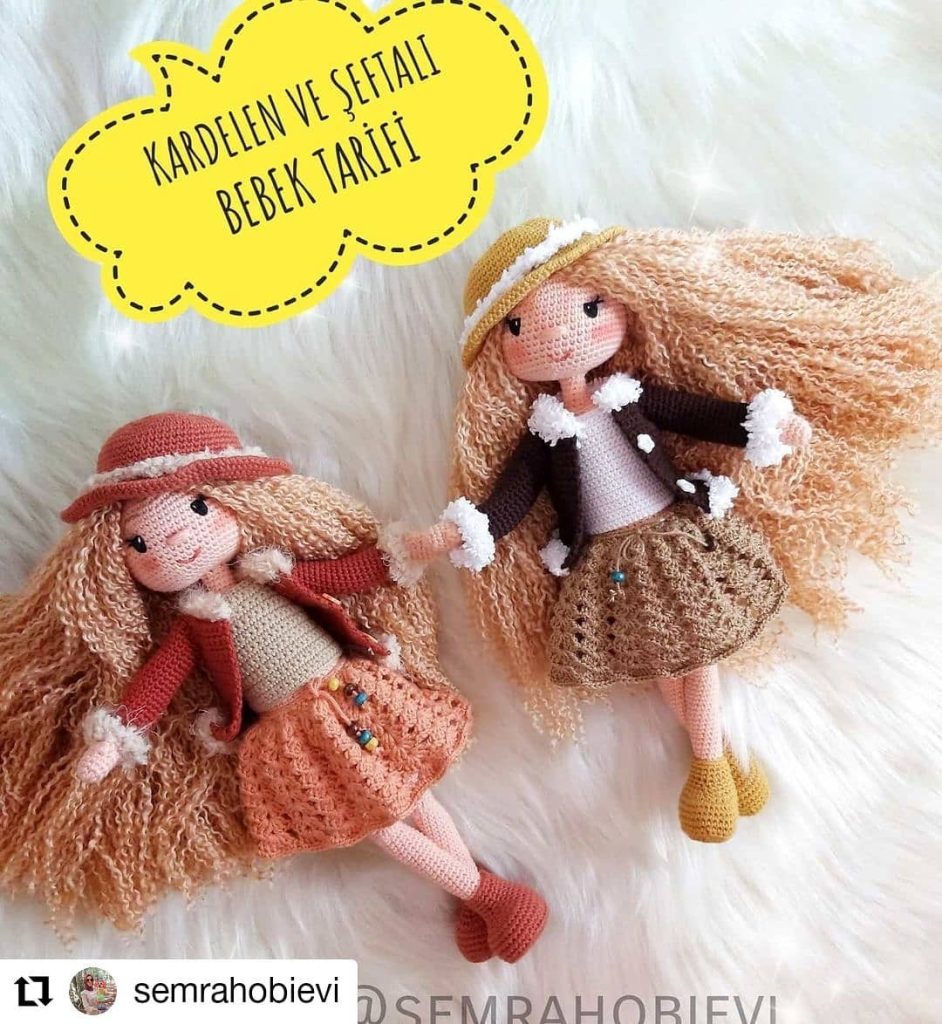 Kardelen Ve Şeftali Bebek amigurumi tarifi