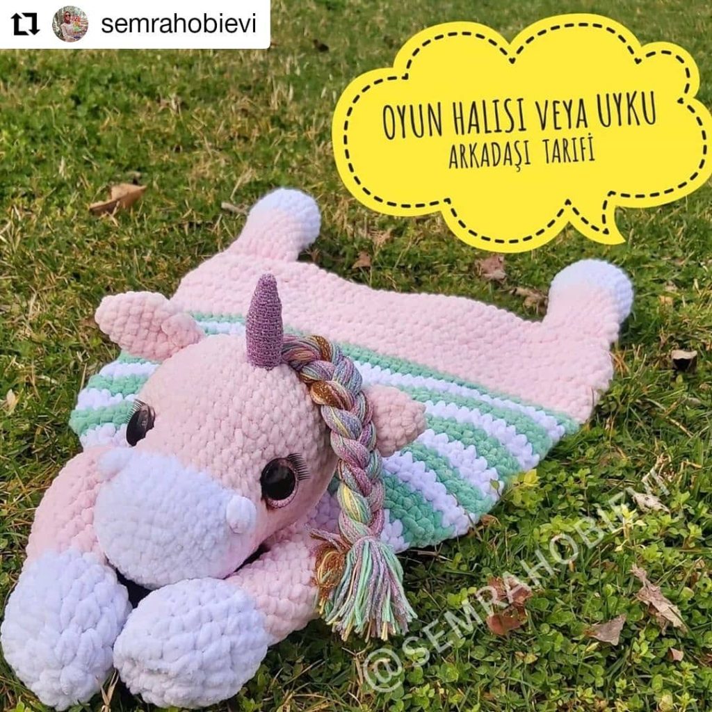 Unicorn Uyku Arkadaşı amigurumi tarifi