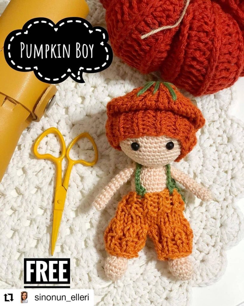 Pumpkin Boy amigurumi tarifi