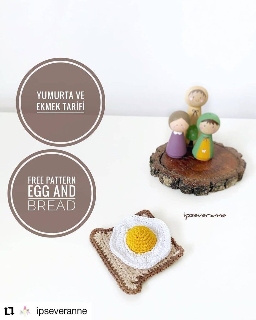 Ekmek Ve Yumurta amigurumi tarifi