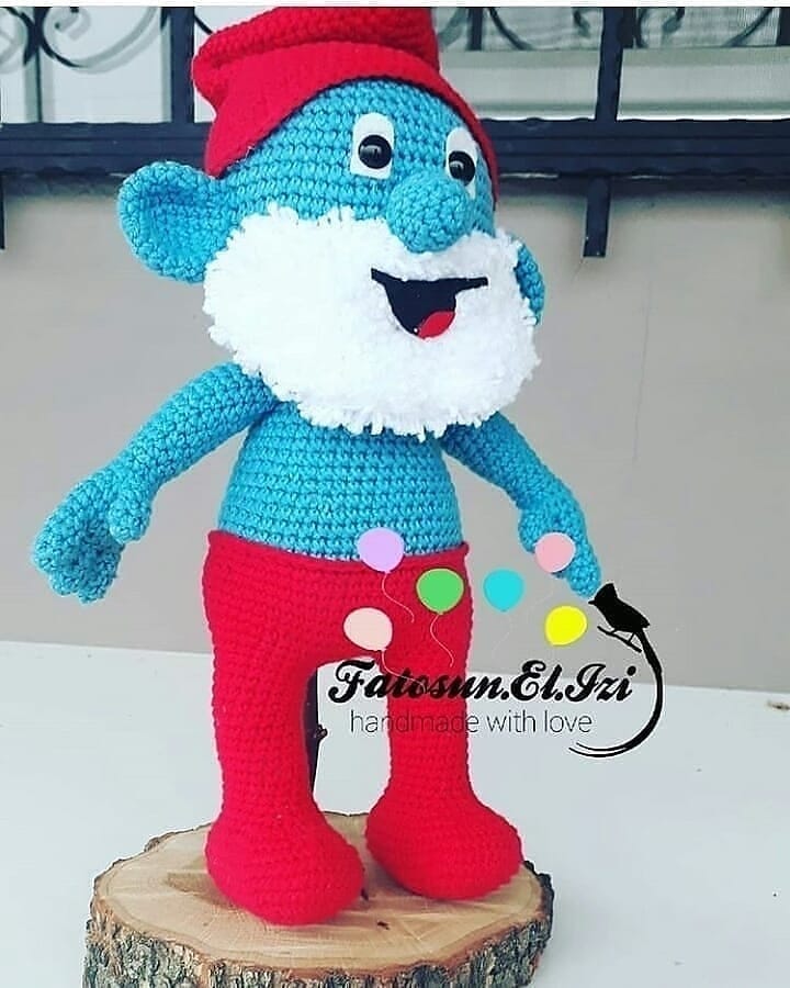 Şirin Baba amigurumi tarifi