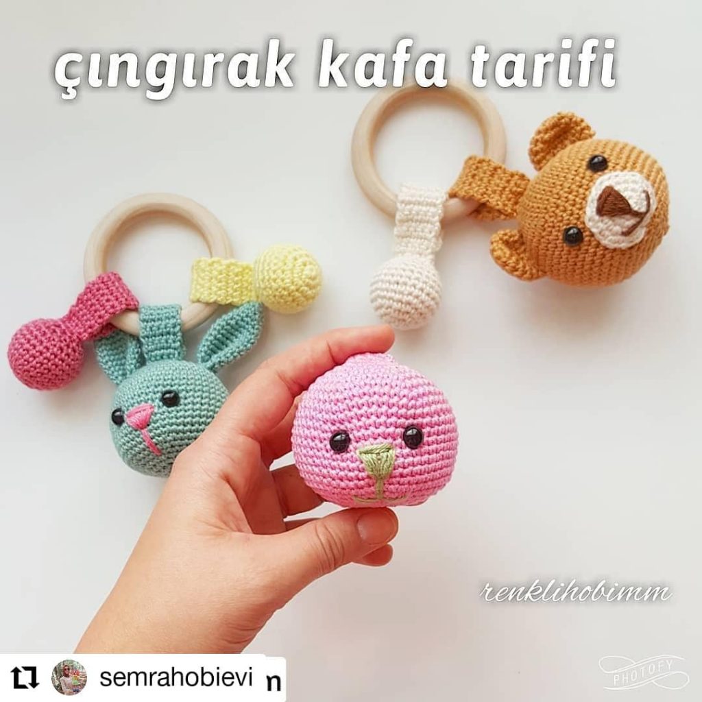 Kafa Çıngırak amigurumi tarifi