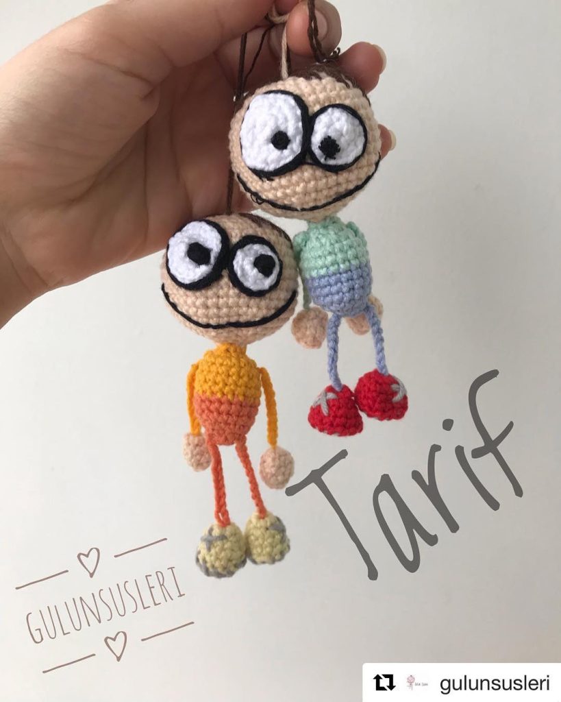 Çocuk Anahtarlık amigurumi tarifi