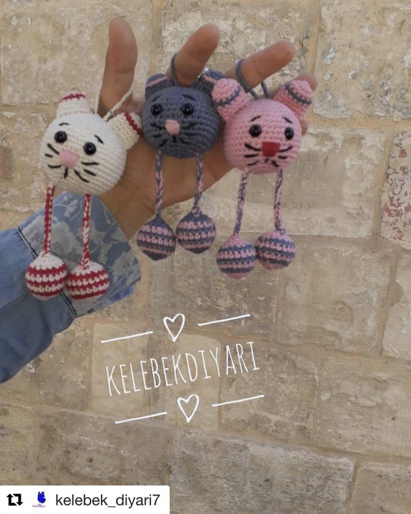 Kedi Anahtarlık Tarifi amigurumi tarifi