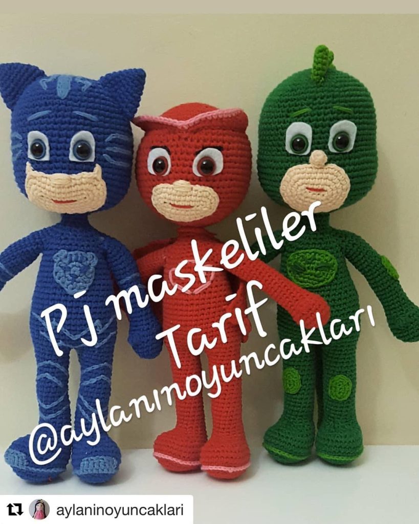 Pj Maskeliler amigurumi tarifi