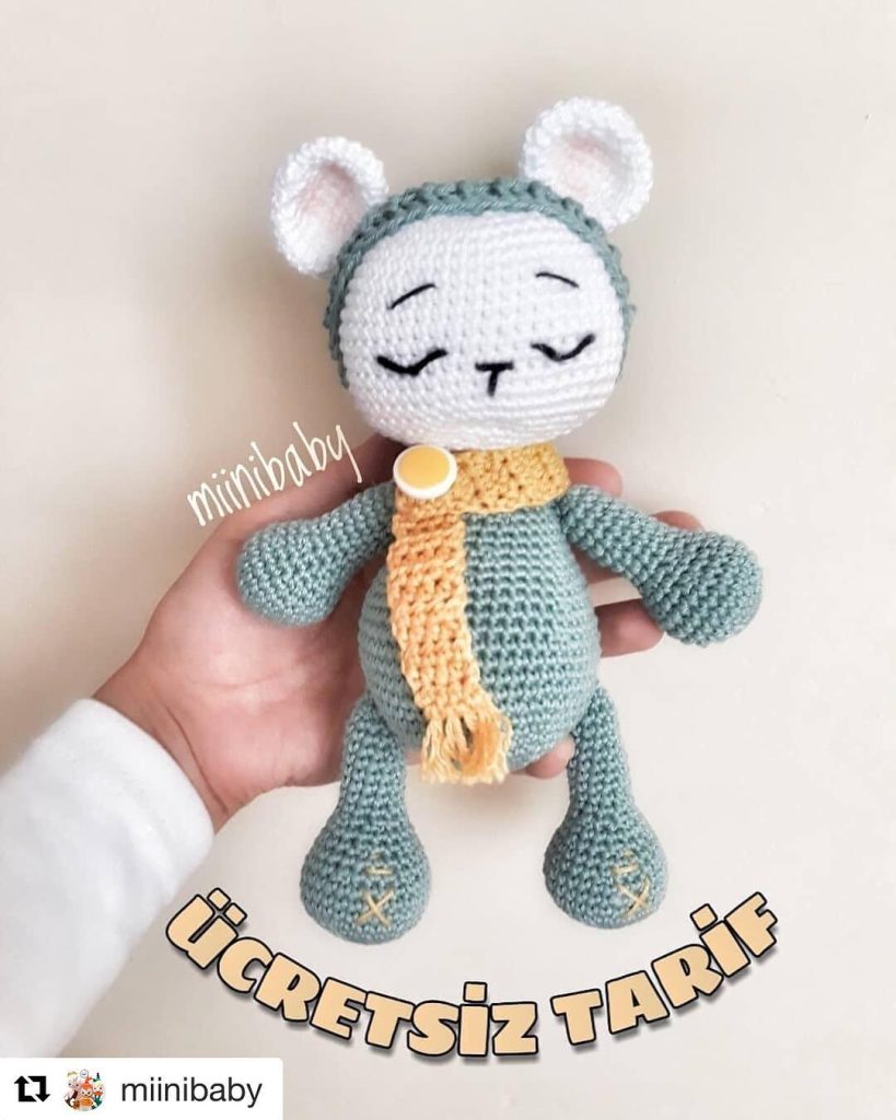 Uykucu Ayıcık Tarifi amigurumi tarifi