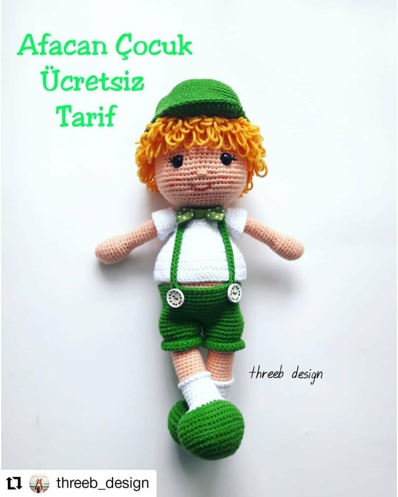 Afacan Çocuk amigurumi tarifi