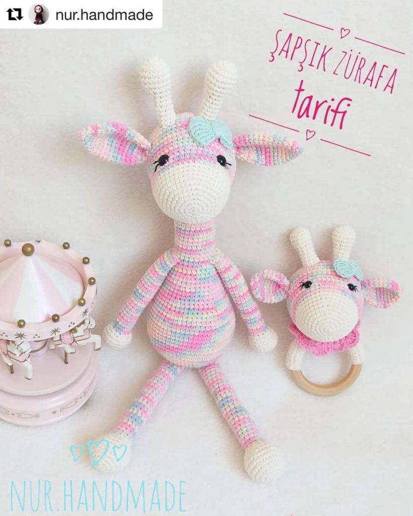 Şapşik Zürafa Tarifi amigurumi tarifi