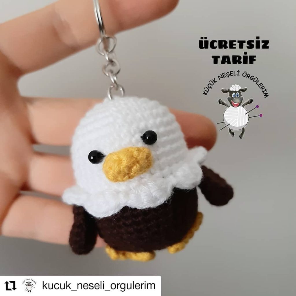 Kartal Anahtarlık amigurumi tarifi