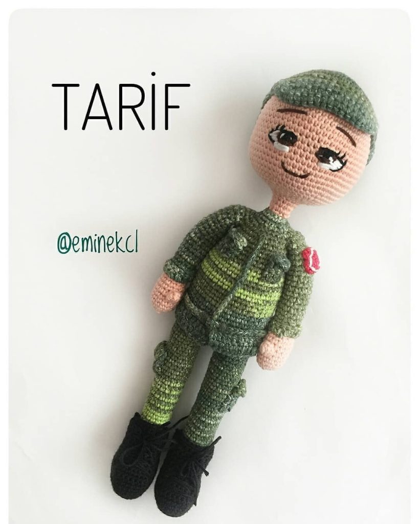 Asker amigurumi tarifi