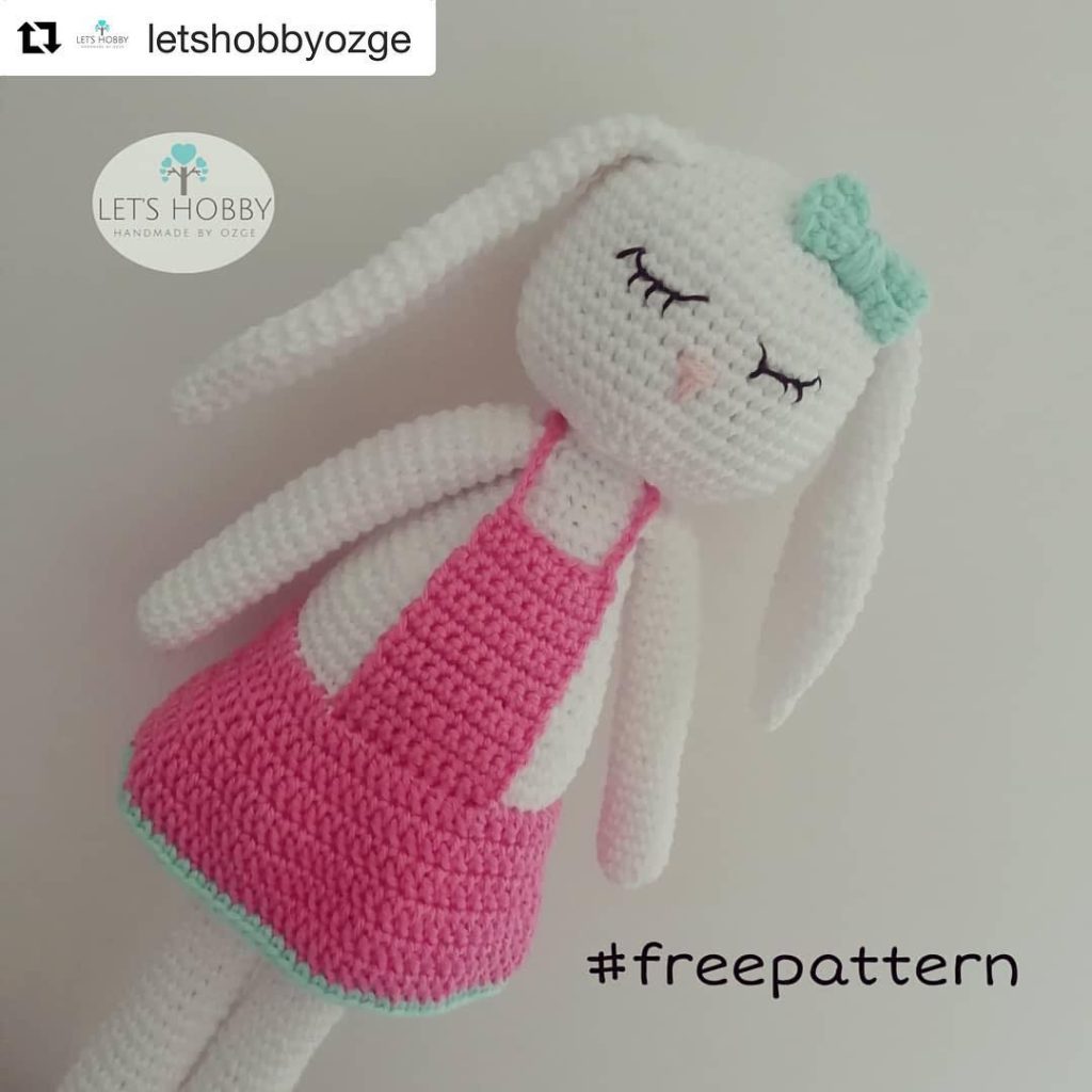 Uzun Kulaklı Kokoş Tombiş Tavşan amigurumi tarifi