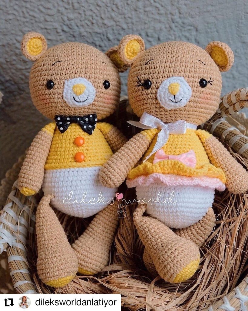 Balerin Ayıcık amigurumi tarifi