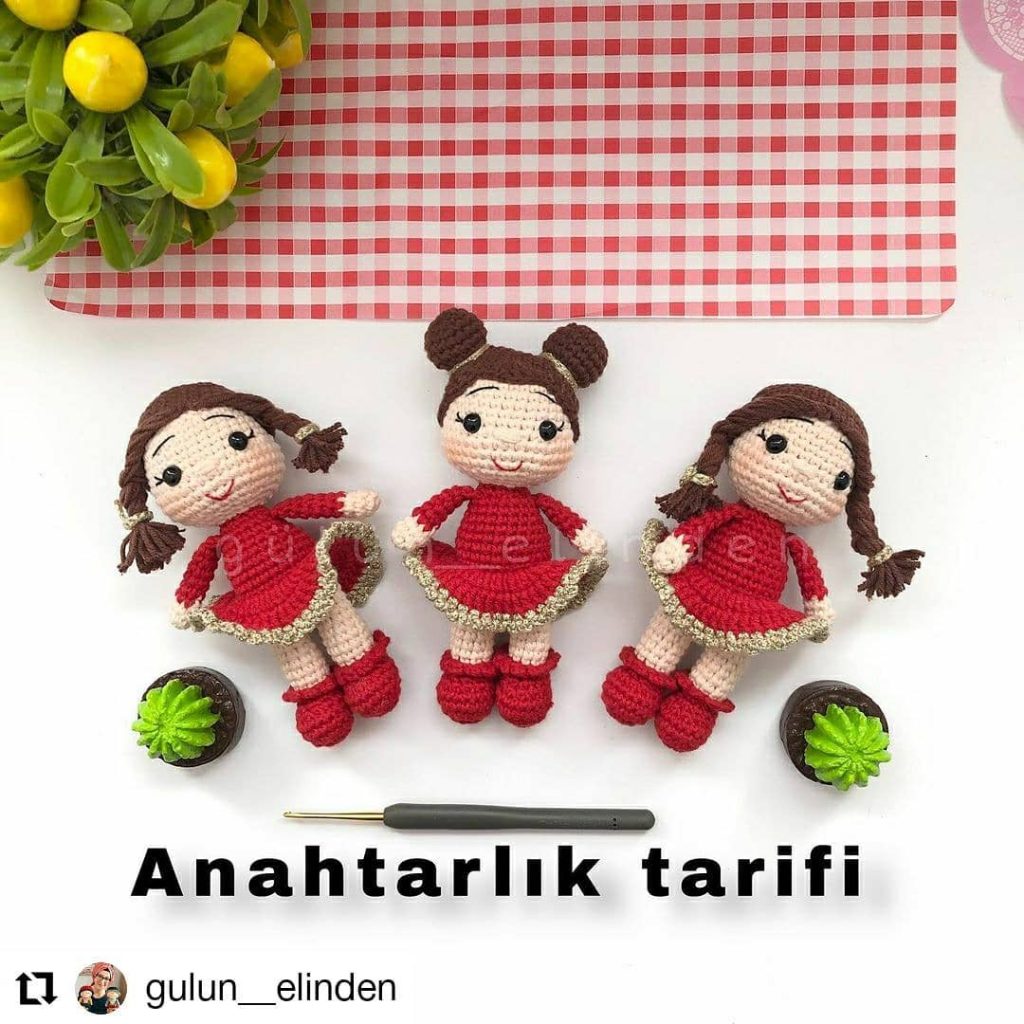 Bebek Anahtarlık amigurumi tarifi