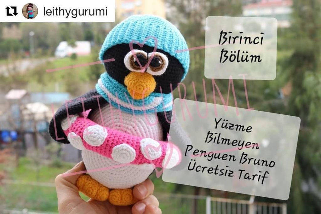 Penguen Bruno amigurumi tarifi