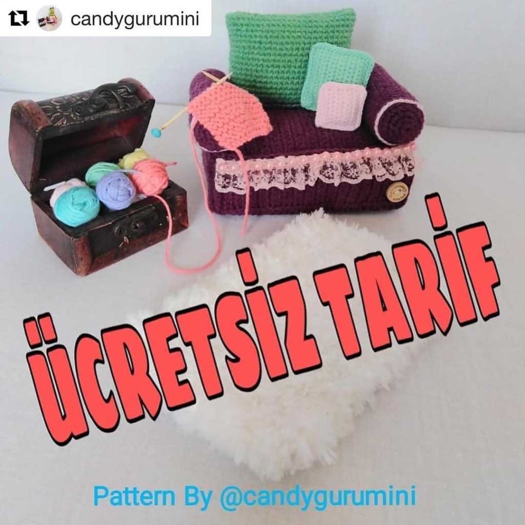 Minik Koltuk amigurumi tarifi