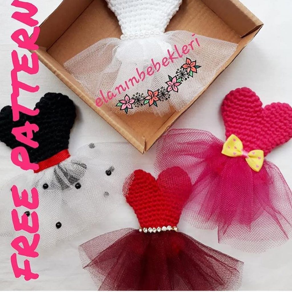Elbise Anahtarlık amigurumi tarifi