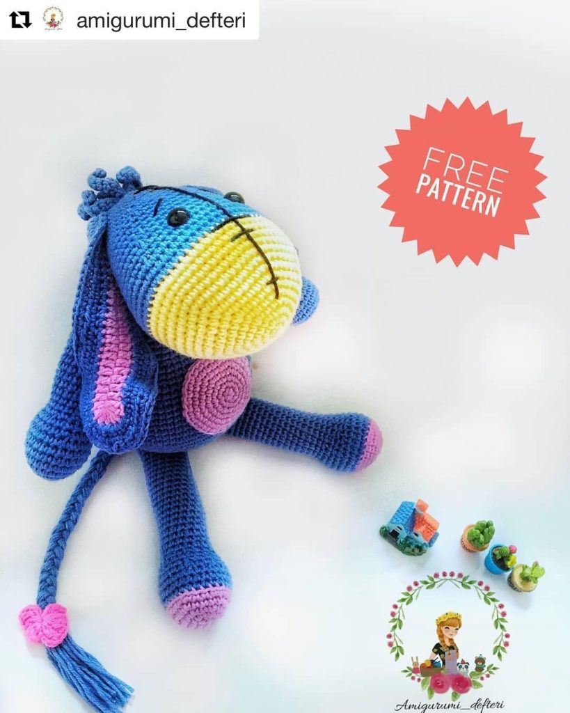 Eeyore Eşeği amigurumi tarifi