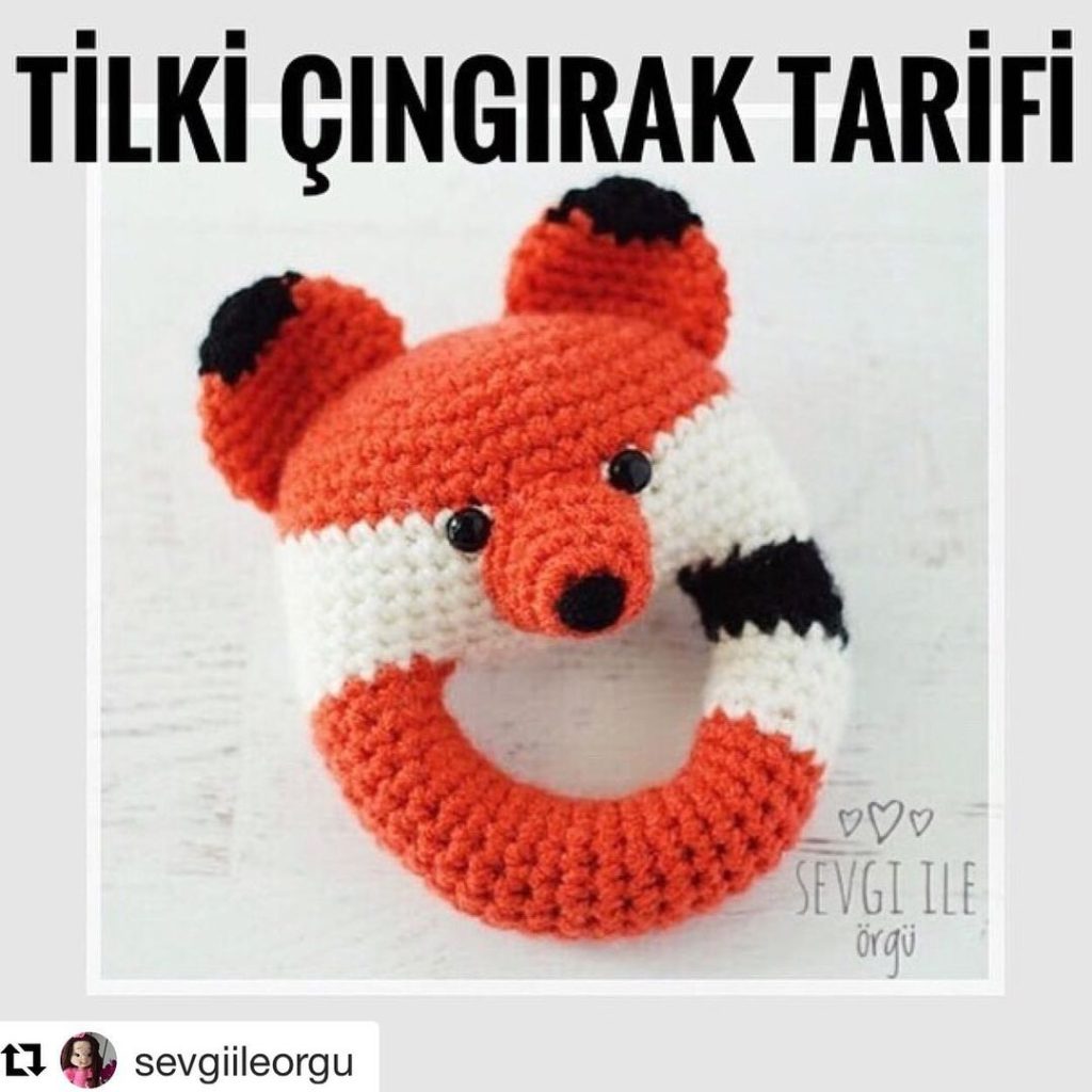 Tilki Çıngırak amigurumi tarifi
