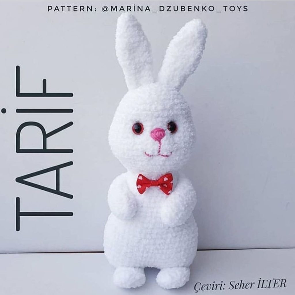 Beyaz Tavşan amigurumi tarifi