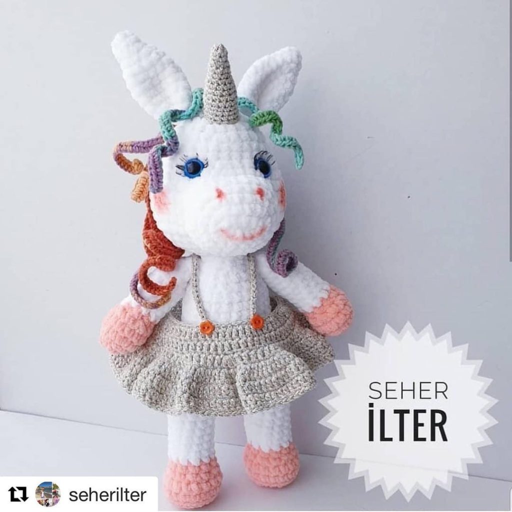 Kokoş Unicorn amigurumi tarifi