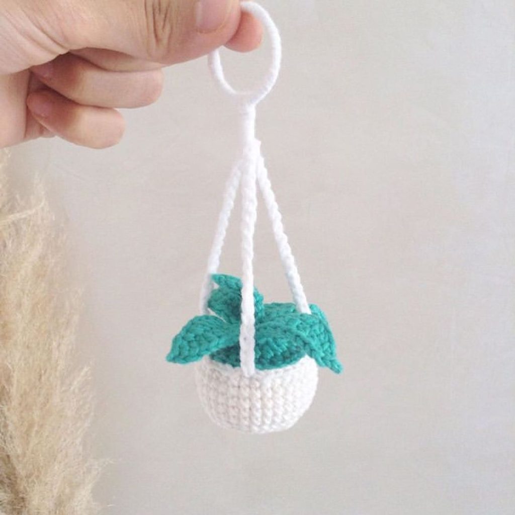 Asma Saksı amigurumi tarifi