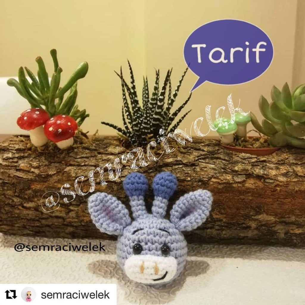 Zürafa Emzik Zinciri amigurumi tarifi