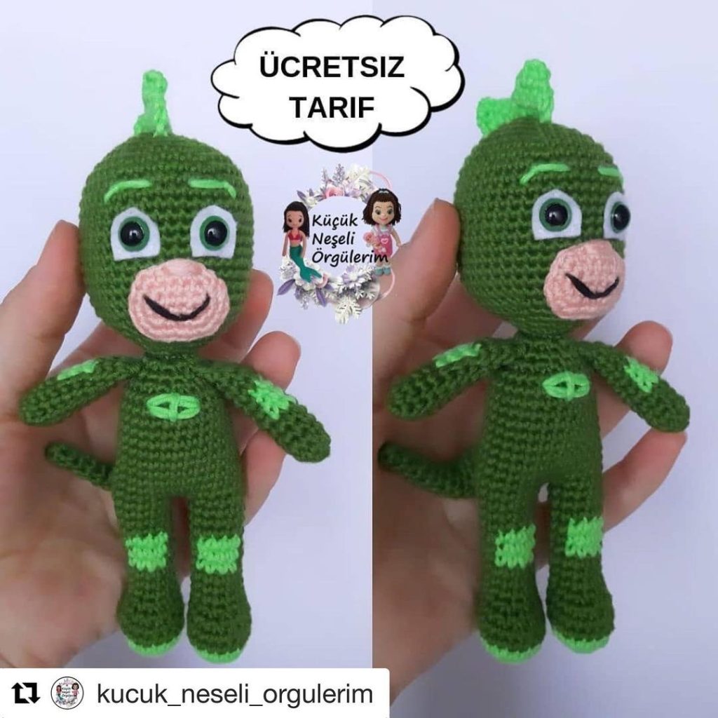 Kertenkele Çocuk amigurumi tarifi