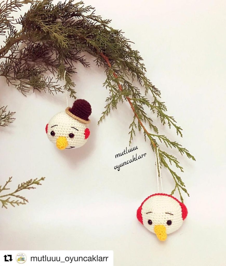 Kardan Adam Süsler amigurumi tarifi