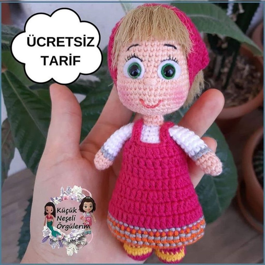 Maşa amigurumi tarifi