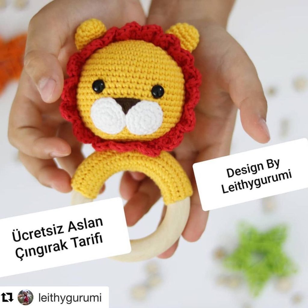 Aslan Çıngırak amigurumi tarifi