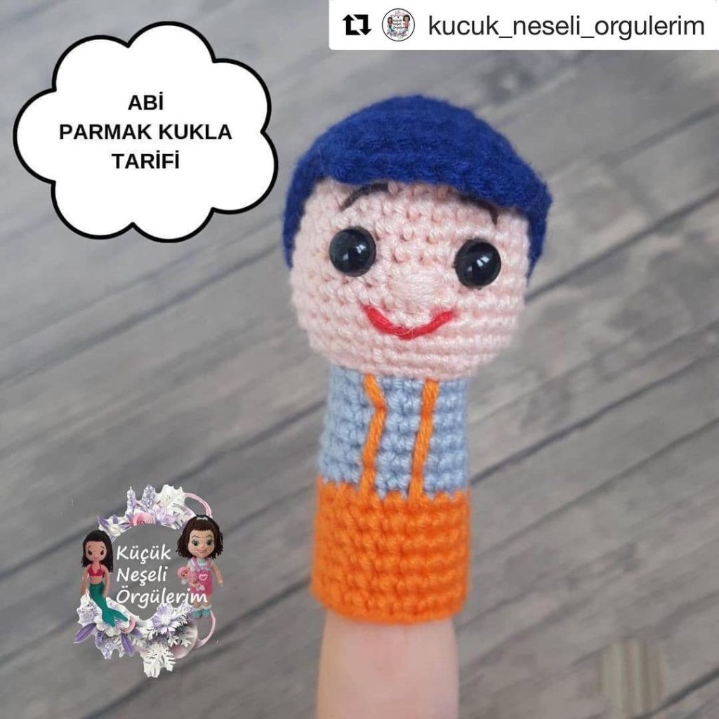 Abi Parmak Kukla amigurumi tarifi